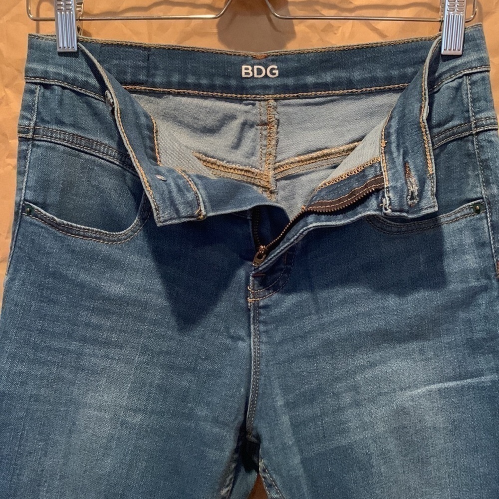 BDG | High Rise Sean Jean Ankle Blue Denim 4 Pocket Zipper Button Fly 28 W 29 L - Picture 8 of 16